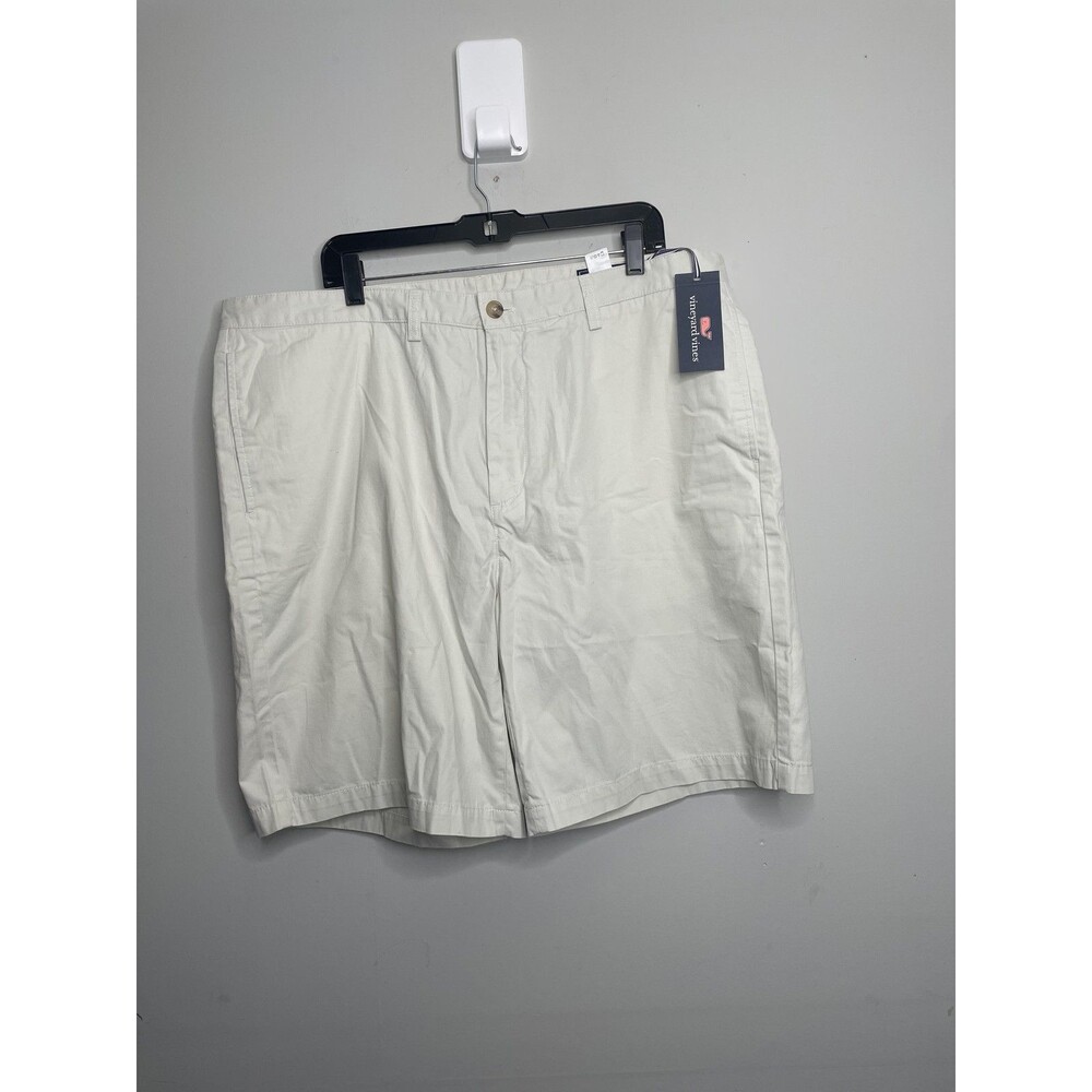 Vineyard Vines Club Shorts Mens 40 Beige Stone Classic Fit Chino 9" Summer Golf